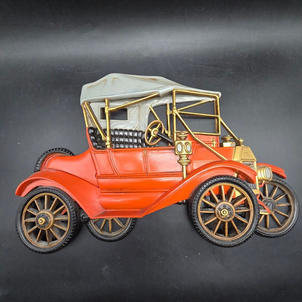 Burwood Orange Antique Car Wall Hanging Plastic Vintage Transportation